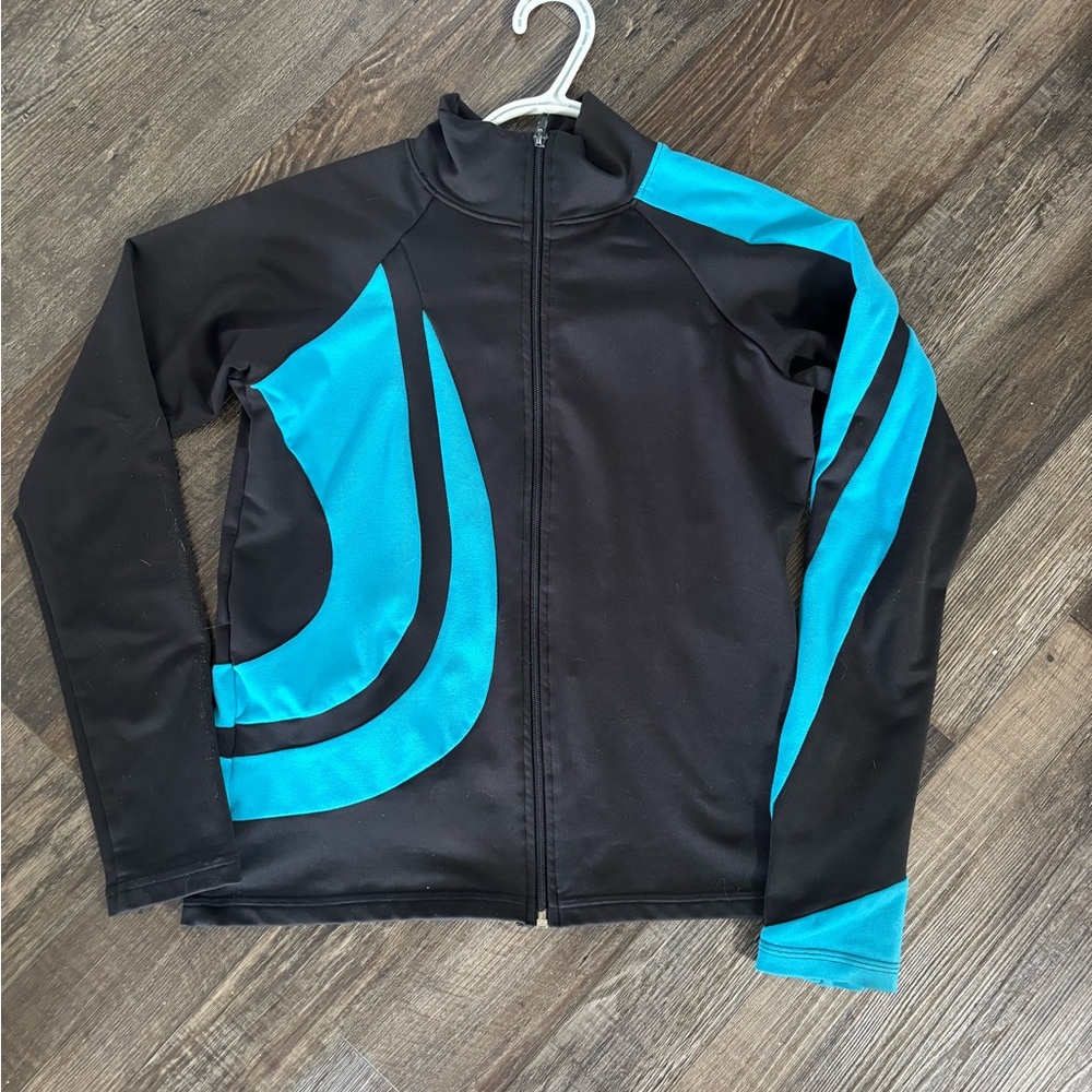 Women’s Black and Blue yoga jacket